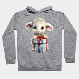 Baby Christmas Sheep With Gift Hoodie